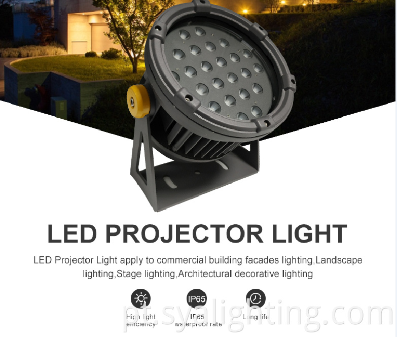 Ip65 led floodlight for hotel facade 